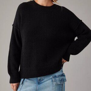 American Eagle Black Knit Sweater - EUC